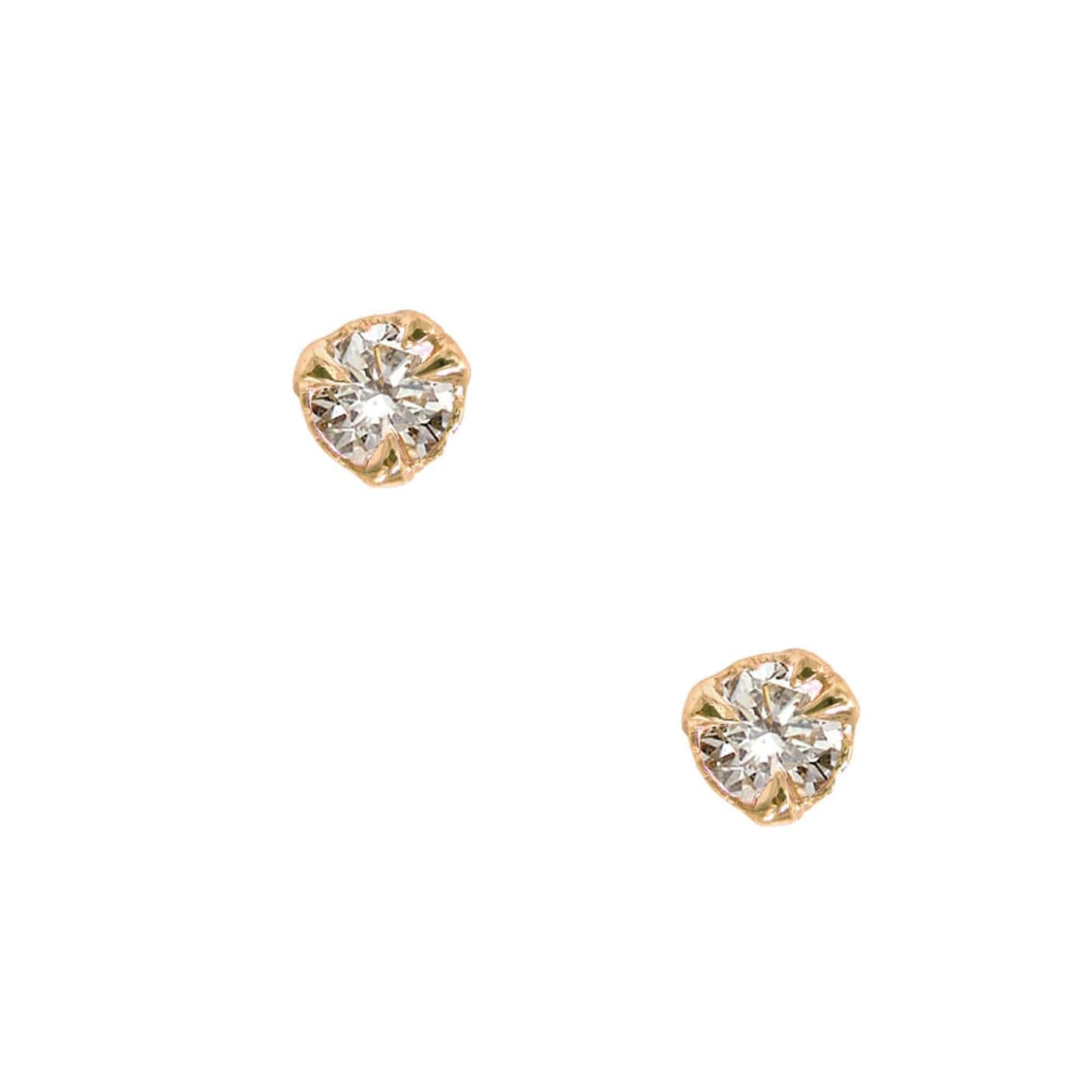 MYSTICAL STUDS, 4MM LAB DIAMOND
