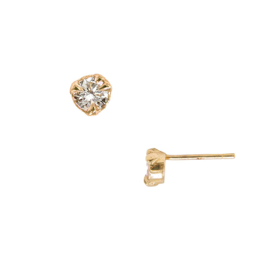 MYSTICAL STUDS, 4MM LAB DIAMOND